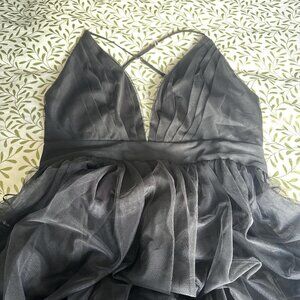 black floor length dress - never worn